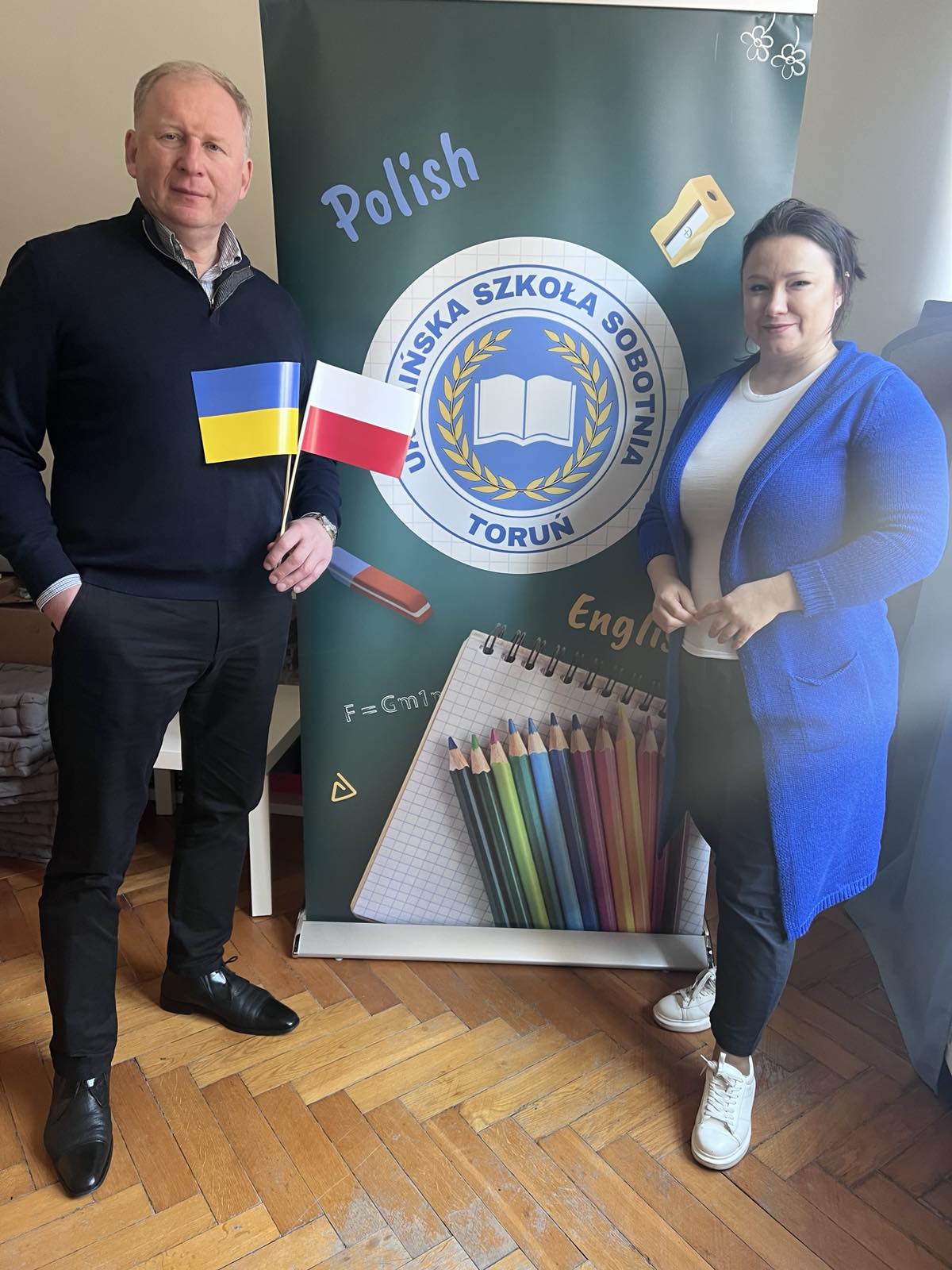 Робочі зустрічі з головою Українського Дому в Торуні, головою Фундації Добра для Добра, директоркою Української суботньої школи пані Тетяною Дембською.